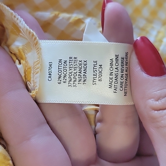 MAX STUDIO Tie-front Chequered Shirt S - Picture 6 of 8